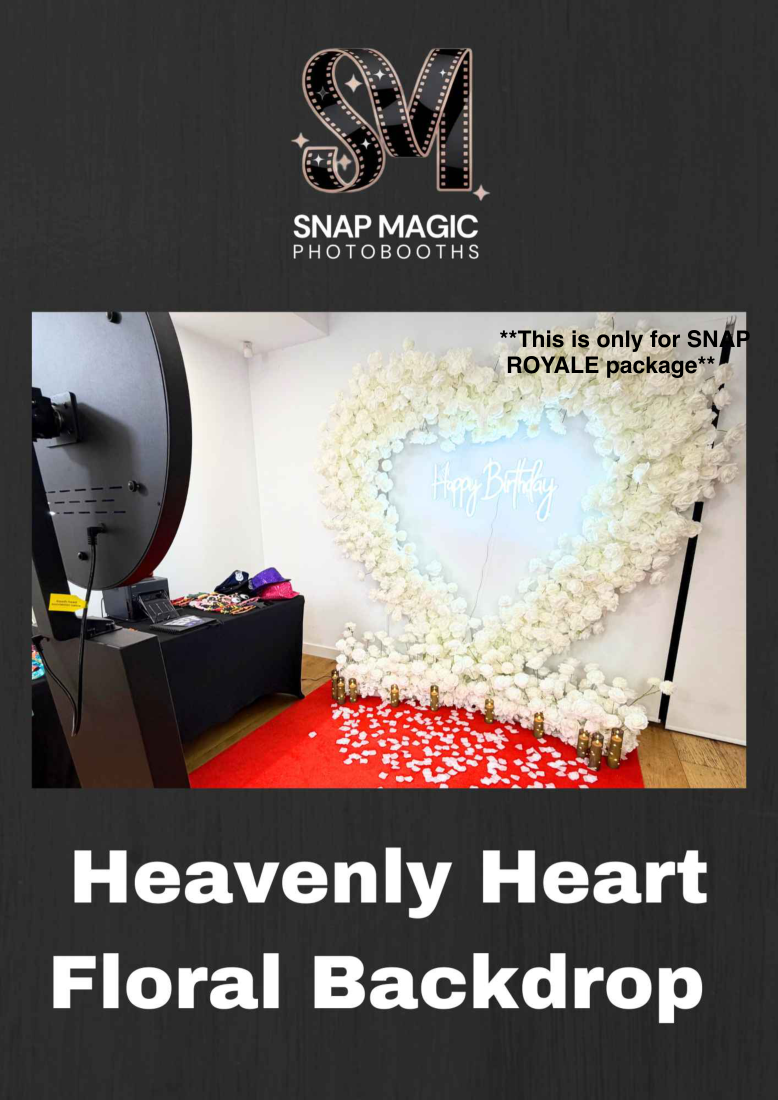 Heavenly Heart Floral backdrop