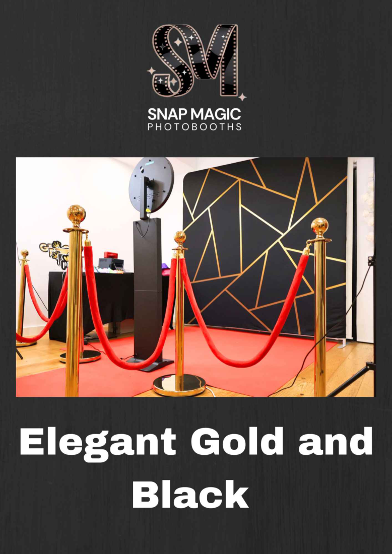 Elegant Gold & Black backdrop