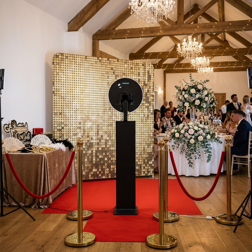 DSLR Booth Gold Shimmer Setup