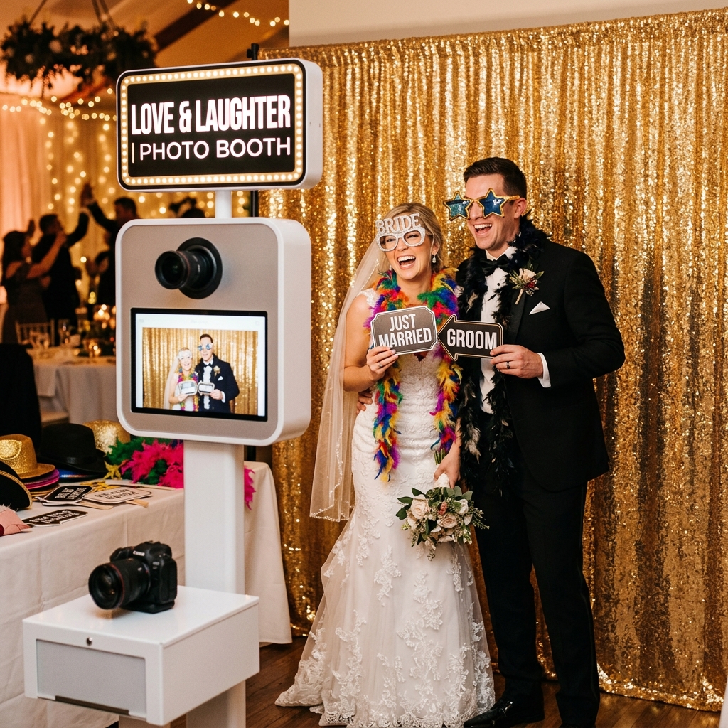 Guests Using DSLR Booth